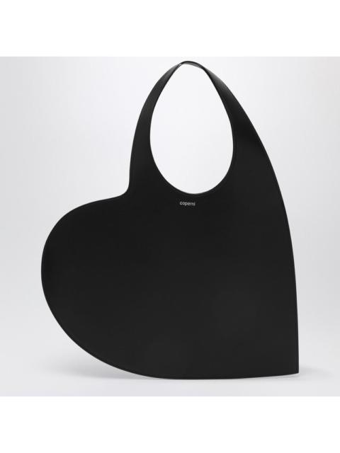 Coperni Heart Black Leather Tote Bag Women