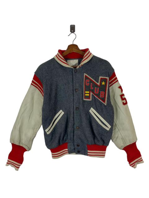 Other Designers If Six Was Nine - VINTAGE SPORTY CHIC NICOLE CLUB VARSITY WOOL JACKET
