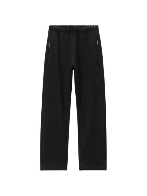 logo-embossed straight-leg track pants