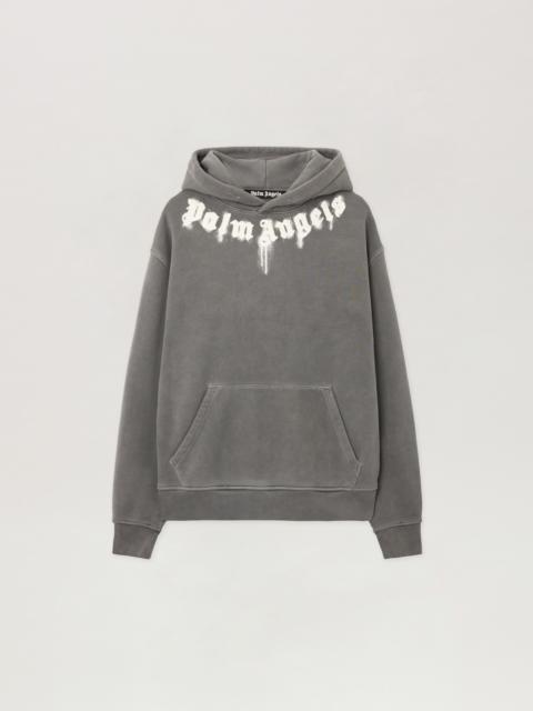 Palm Angels Neck Logo Regular Hoodie