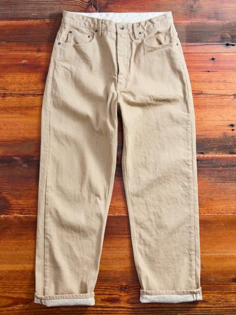 Khaki Broken 13oz RF Jeans - Straight Fit