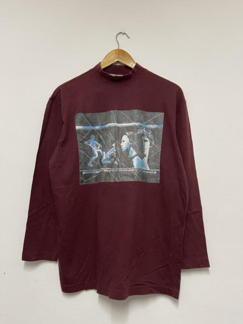 Other Designers Vintage - Vintage 90s Jean Paul Gaultier “ Safe Sex” JPG Jeans T-Shirt