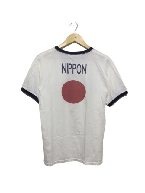 Other Designers Vintage - Vintage Anvil Nippon Red Moon Ringer Shirt