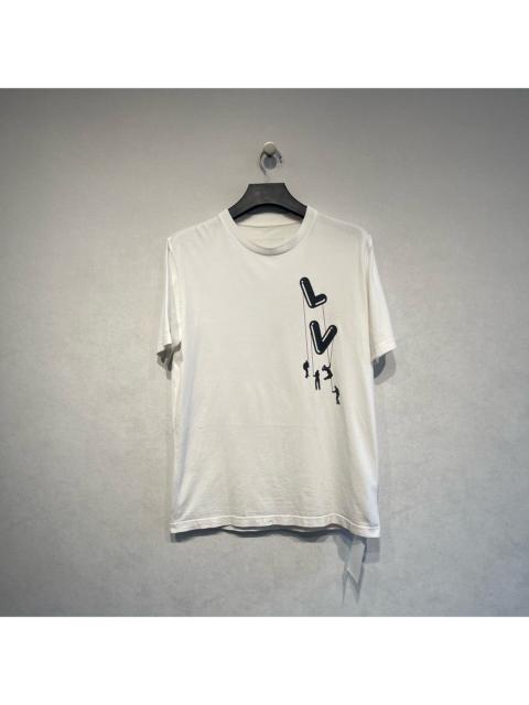 Louis Vuitton Louis Vuitton airplane and paratrooper print short-sleeved shirt