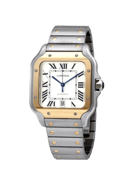 Cartier Cartier Santos Automatic Silver Dial Large Men's Watch W2SA0009