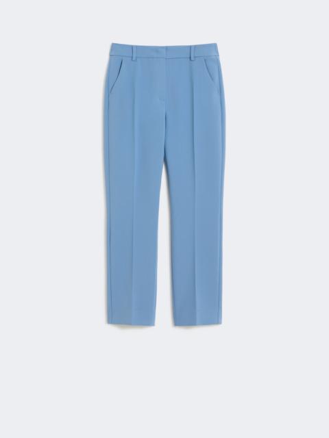 WEEKEND Max Mara Double-faced viscose canvas trousers - LIGHT BLUE
