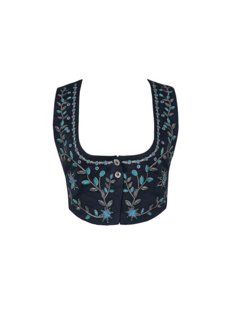 Agua by Agua Bendita Esmeralda Relicario Vest