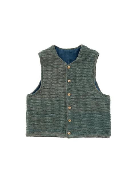 visvim CROCHET KNIT VEST (N.D.) LT.GREEN