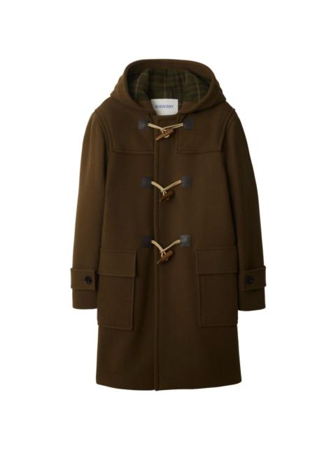 toggle-fastening duffle coat