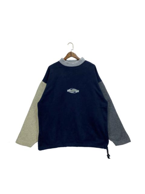 Other Designers Vintage 90s Quiksilver Multicolor Fleece Sweater