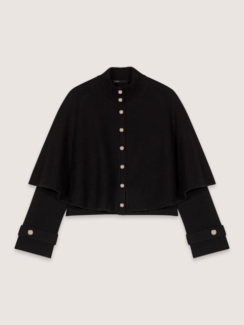 maje Cape-effect cardigan