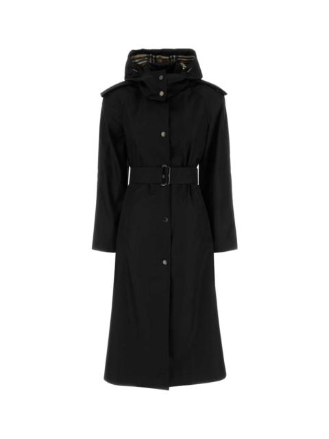 Burberry Burberry Women Black Nylon Trench Coat