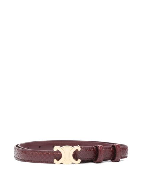CELINE Celine Women Triomphe Leather Belt