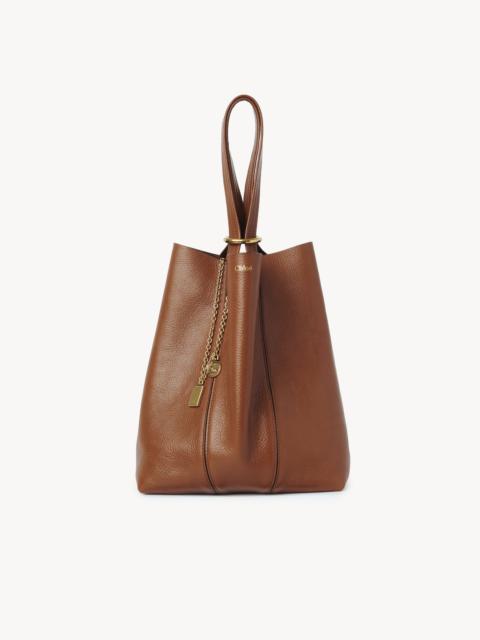 Chloé CHLOÉ SPIN TOTE BAG IN GRAINED LEATHER