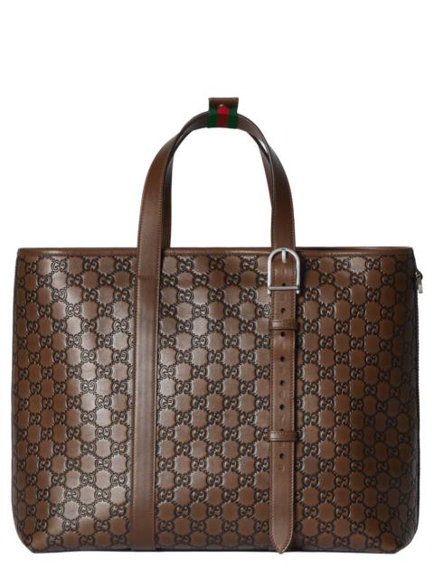 GUCCI "GG EMBLEM" TOTE BAG