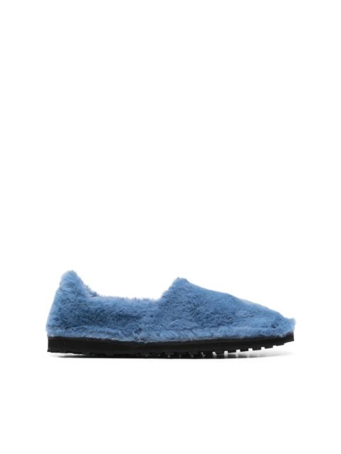 Marni faux-fur slippers