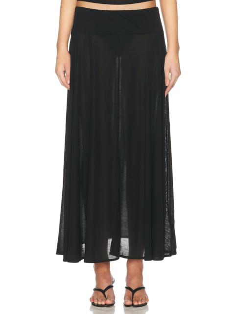 ST. AGNI Fluid Jersey Skirt