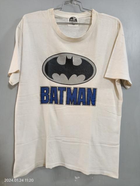 Other Designers Vintage Warner Bros Felt Batman Short Sleeve T-Shirt