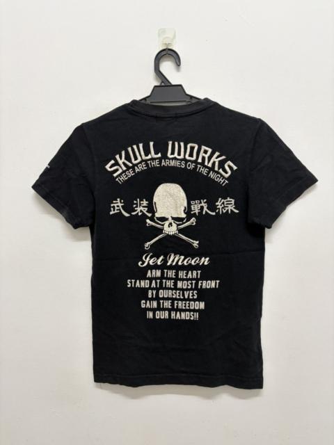 Other Designers Japanese Brand - CROWS 🇯🇵 SKULL WORKS JET MOON EMBROIDERED SKULL CROSSBONE