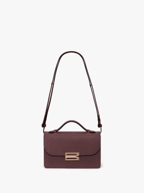 Victoria Beckham Dorian Bag Small In Burgundy Leather