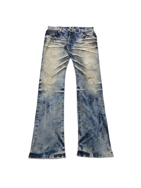 Other Designers Japanese Brand - Tornado Mart Coated whisker Denim Wolf Cut Flare Jeans
