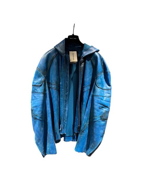 BALENCIAGA Balenciaga Oversized Leather Hooded Jacket