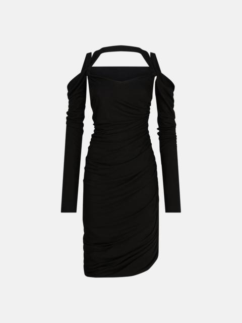 THE ATTICO BLACK MIDI DRESS