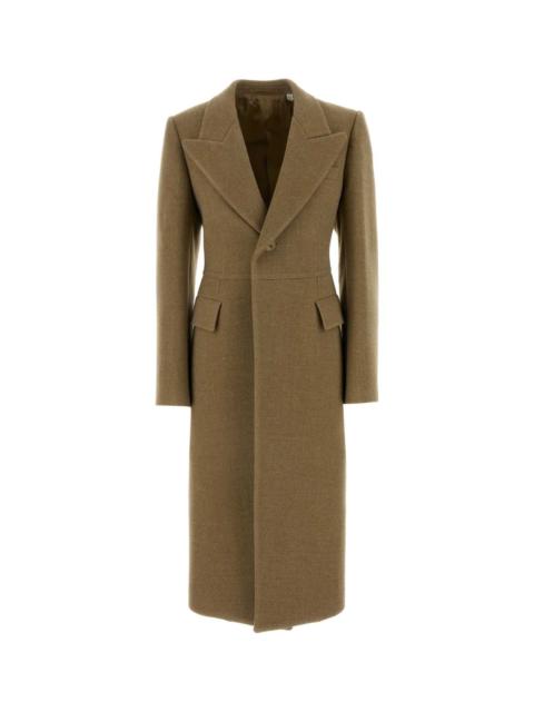 Burberry Burberry Women Beige Wool Blend Coat