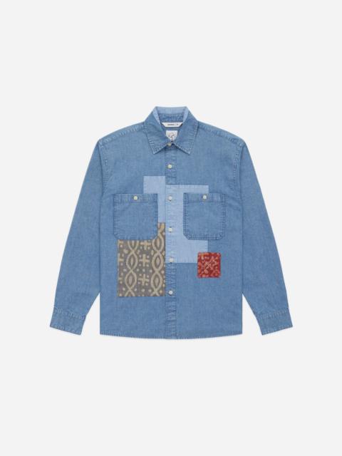 3sixteen Utility Shirt - Patchwork Chambray
