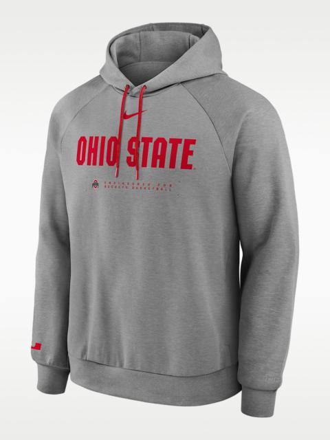Nike Ohio State Courtside Basketball Practice Men's Nike Dri-FIT Pullover Hoodie