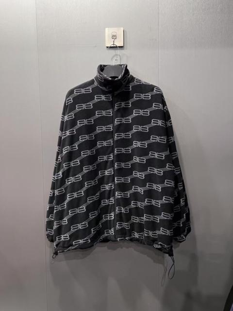 BALENCIAGA Balenciaga all-logo fleece jacket