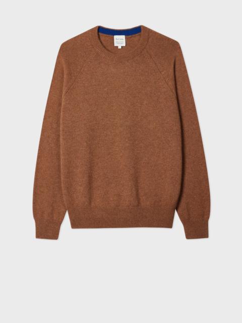 Paul Smith Tan Brown Cashmere Crew Neck Sweater