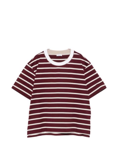 Brunello Cucinelli Brunello Cucinelli Women Striped Cotton T-Shirt