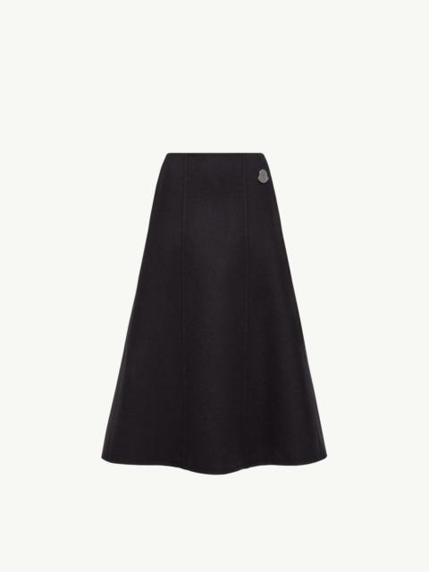 Jil Sander Moncler + JIL SANDER Wool Midi Skirt