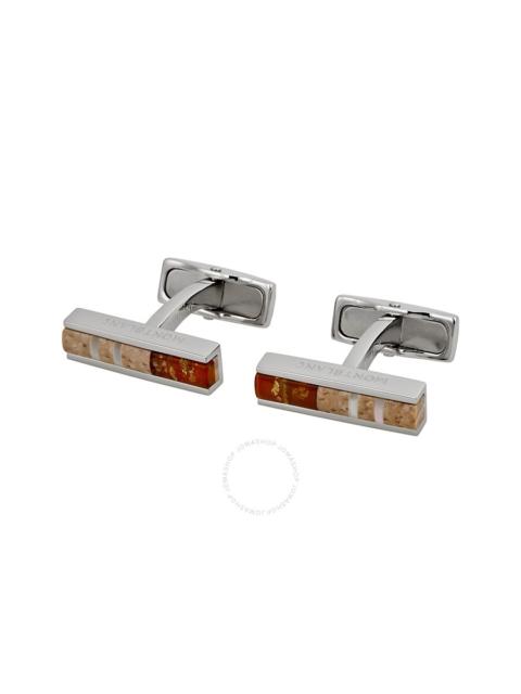 Montblanc Montblanc Deco Cuff Links with Wood and Amber Inlays 111333