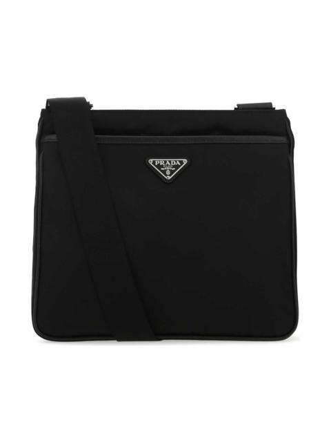 Black Re-nylon Crossbody Bag