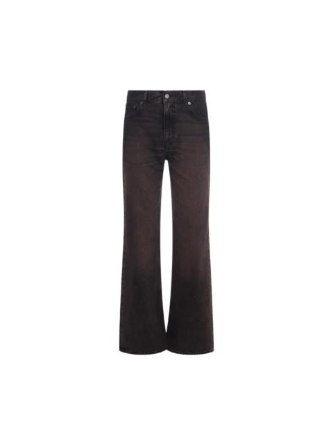 HAIKURE Black And Brown Cotton Jeans
