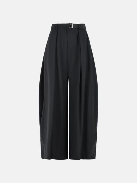 sacai 'SUITING' BLACK WOOL BLEND PANTS