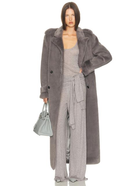 HELSA Faux Fur Long Trench