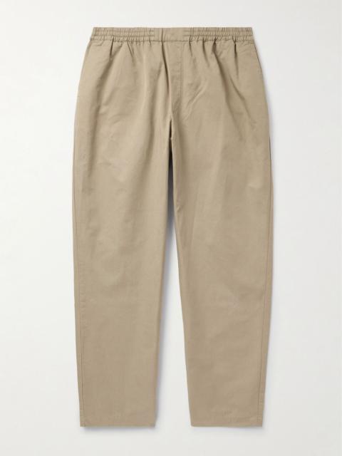 A KIND OF GUISE Banasa Straight-Leg Cotton and Linen-Blend Flannel Trousers Beige