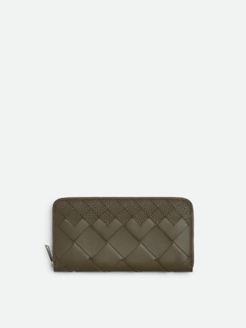 Bottega Veneta Intrecciato Zip Around Wallet