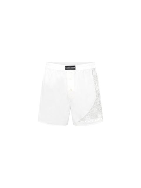 Marine Serre Regenerated Household Linen Shorts
