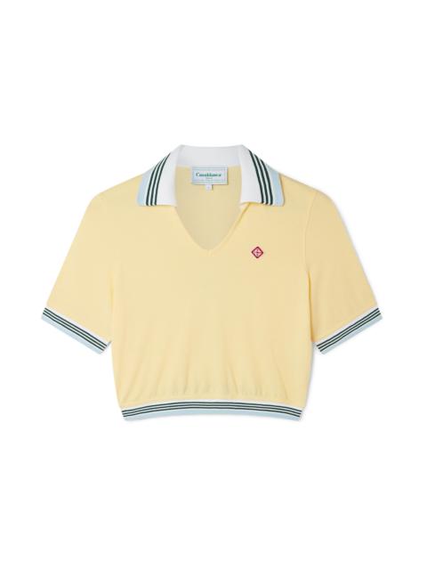 CASABLANCA Cropped Pique Polo | Casablanca Paris