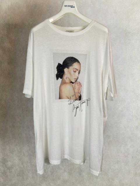 Archival Clothing - 2019 slp saint laurent paris Zoe Kravitz portrait tee