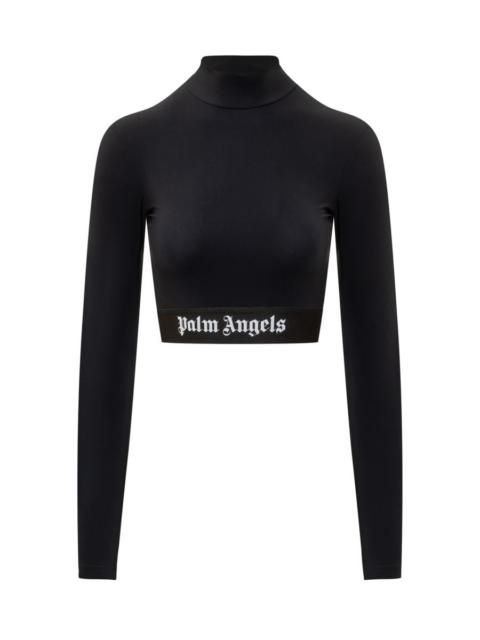 Palm Angels Logo Mockneck Top