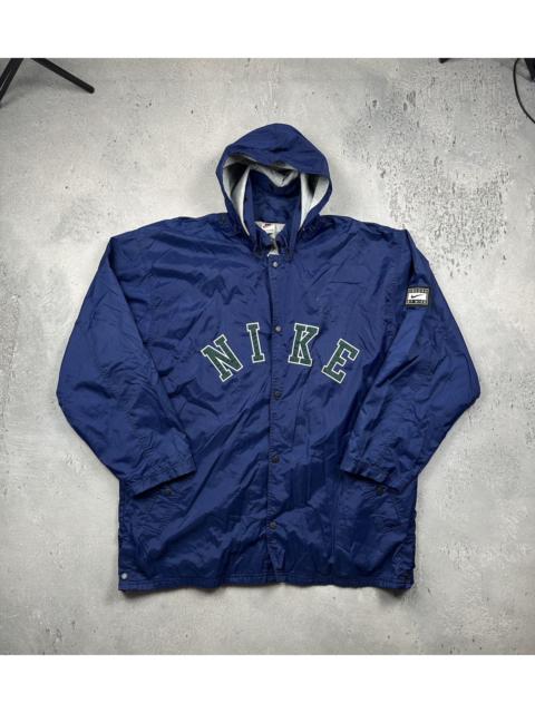 Nike Vintage Nike Swoosh Oversized Hooded Windbreaker Rain Jacket