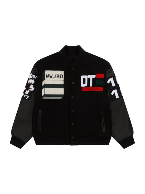 DENIM TEARS Denim Tears x CPFM Cactus Tears Varsity Jacket Black