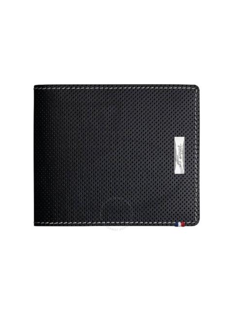 S.T. Dupont - S.T. Dupont Defi Perforated 6 Card Black Leather Wallet