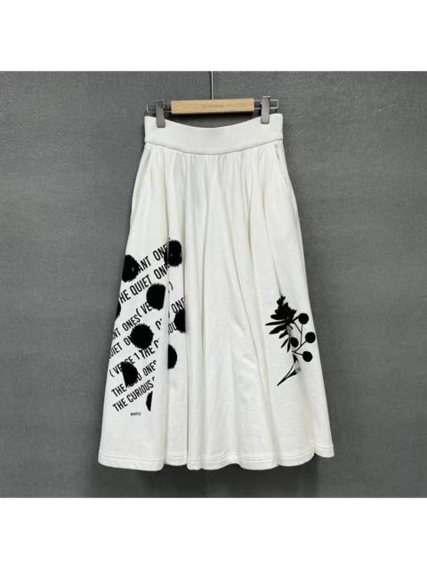 Prada PRADA floral print poplin pleated maxi skirt