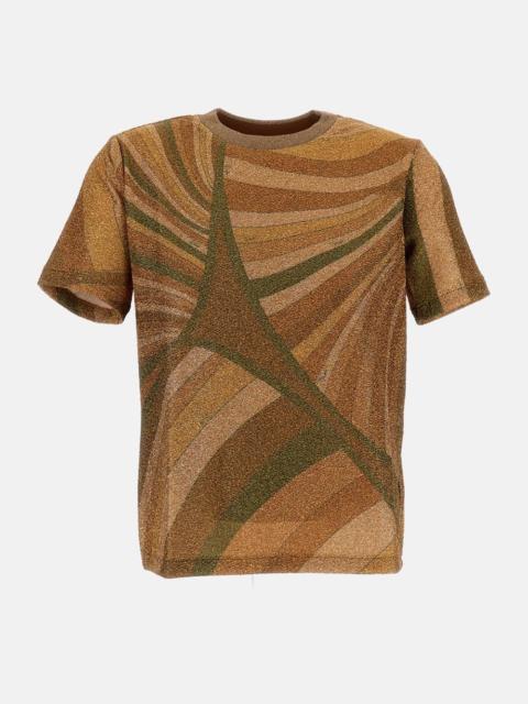 PUCCI T-SHIRT IN JERSEY LAME'